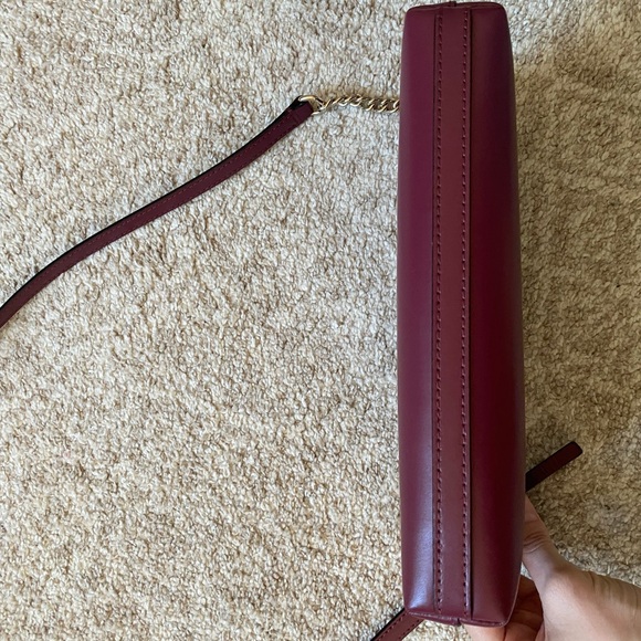 Kate Spade Burgundy and Gold “Sawyer Street Declan” Purse - Picture 4 of 10